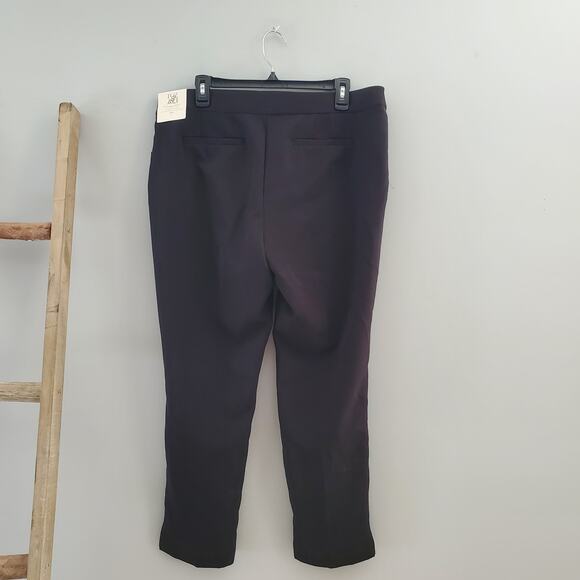Roz & Ali Black Classic Fit Ankle Pants Size 12 NWT - Picture 2 of 8